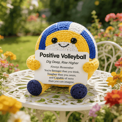 ⚽ Positive Soccer Buddy – Handmade Crochet Encouragement Gift 💚
