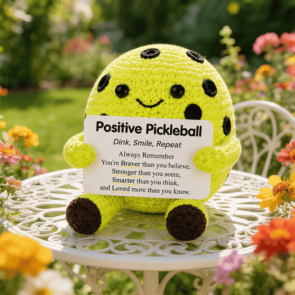 ⚽ Positive Soccer Buddy – Handmade Crochet Encouragement Gift 💚