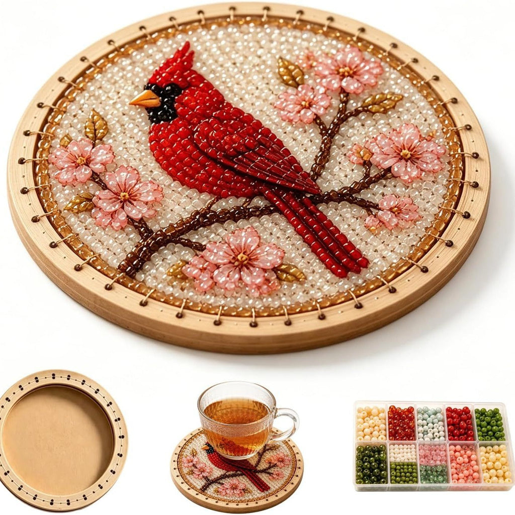 ✨Handcrafted Beaded Coaster Kit Collection - Create Beautiful Coasters Inspired by Nature