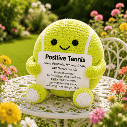⚽ Positive Soccer Buddy – Handmade Crochet Encouragement Gift 💚
