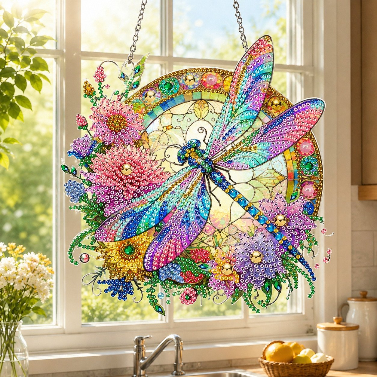 Hummingbird Diamond Art Hanging Ornament Kit