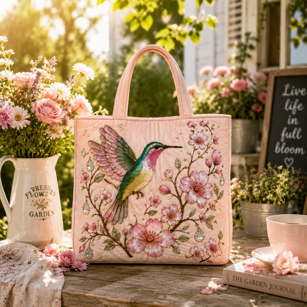 🔥LAST DAY 49% OFF - 👜 Garden Blessings Quilted Tote Bag Collection
