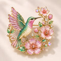 🌸Limited Edition 2026 Hummingbird Blossom Brooch – Elegant Floral Bird Pin Jewelry Gift for Women